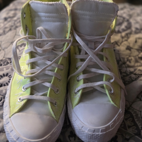 Neon Green High Top Men's Size 10 Not A Chuck  Converse All Star - Picture 9 of 9